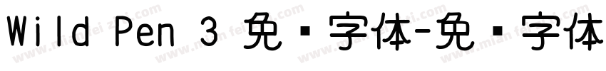 Wild Pen 3 免费字体字体转换